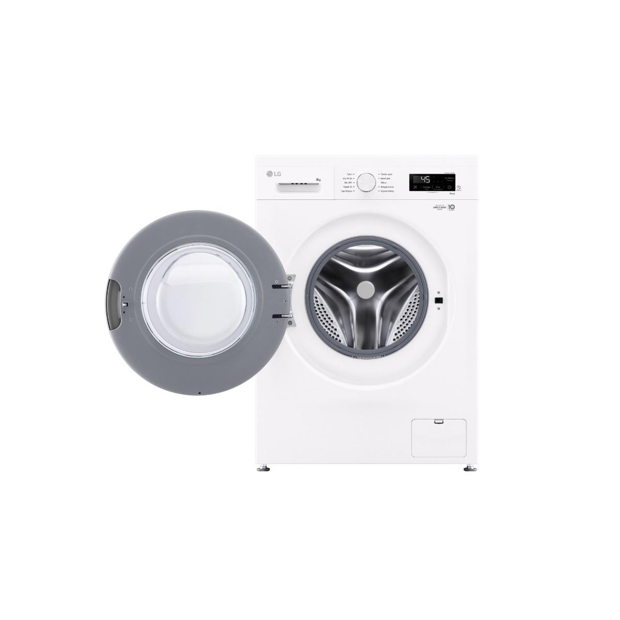Voir la diapositive 3 : LG Lave-linge frontal 8kg 1400 tours/min blanc - f84b13whs