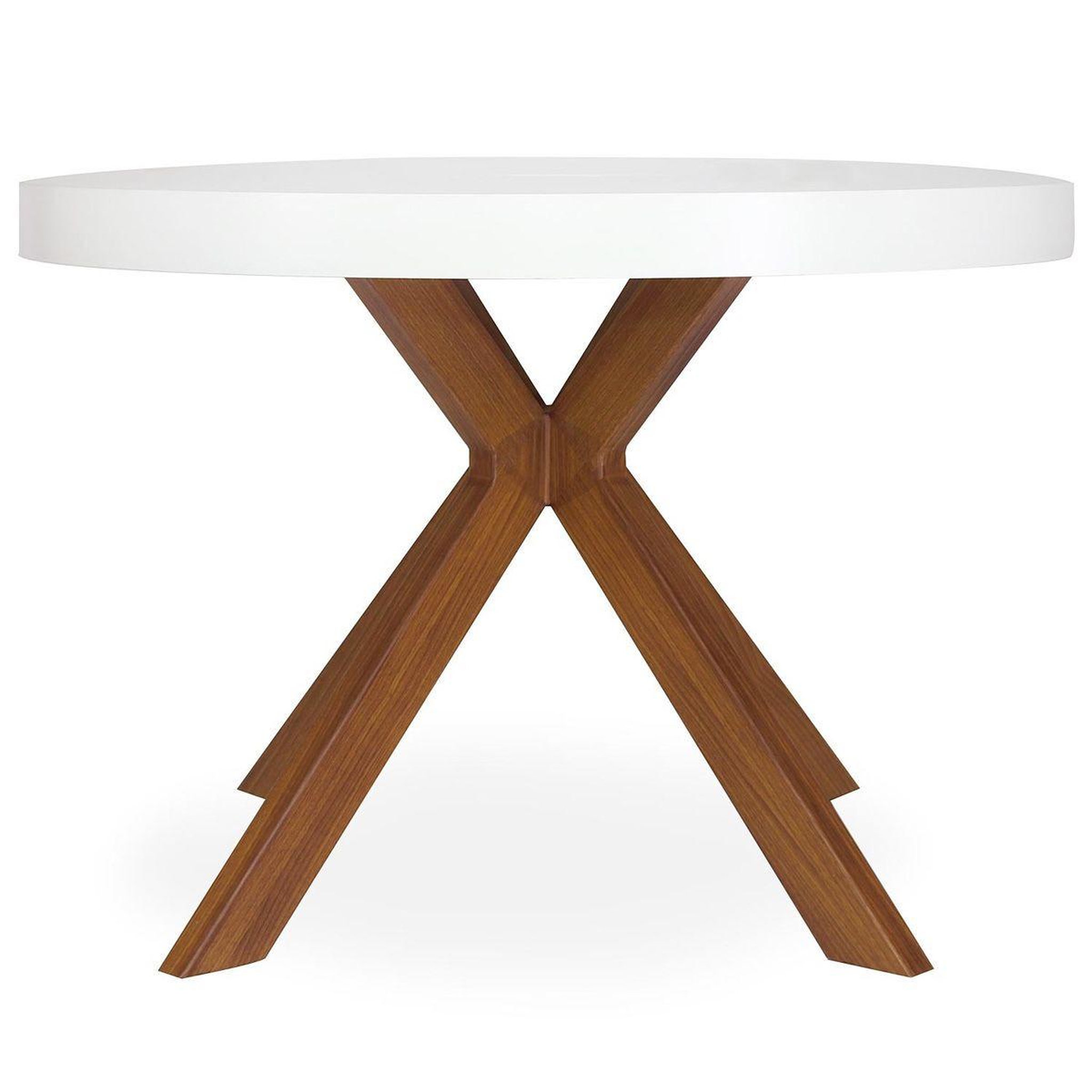 Voir la diapositive 2 : Paris Prix Table ronde extensible  zefane  160-260cm blanc