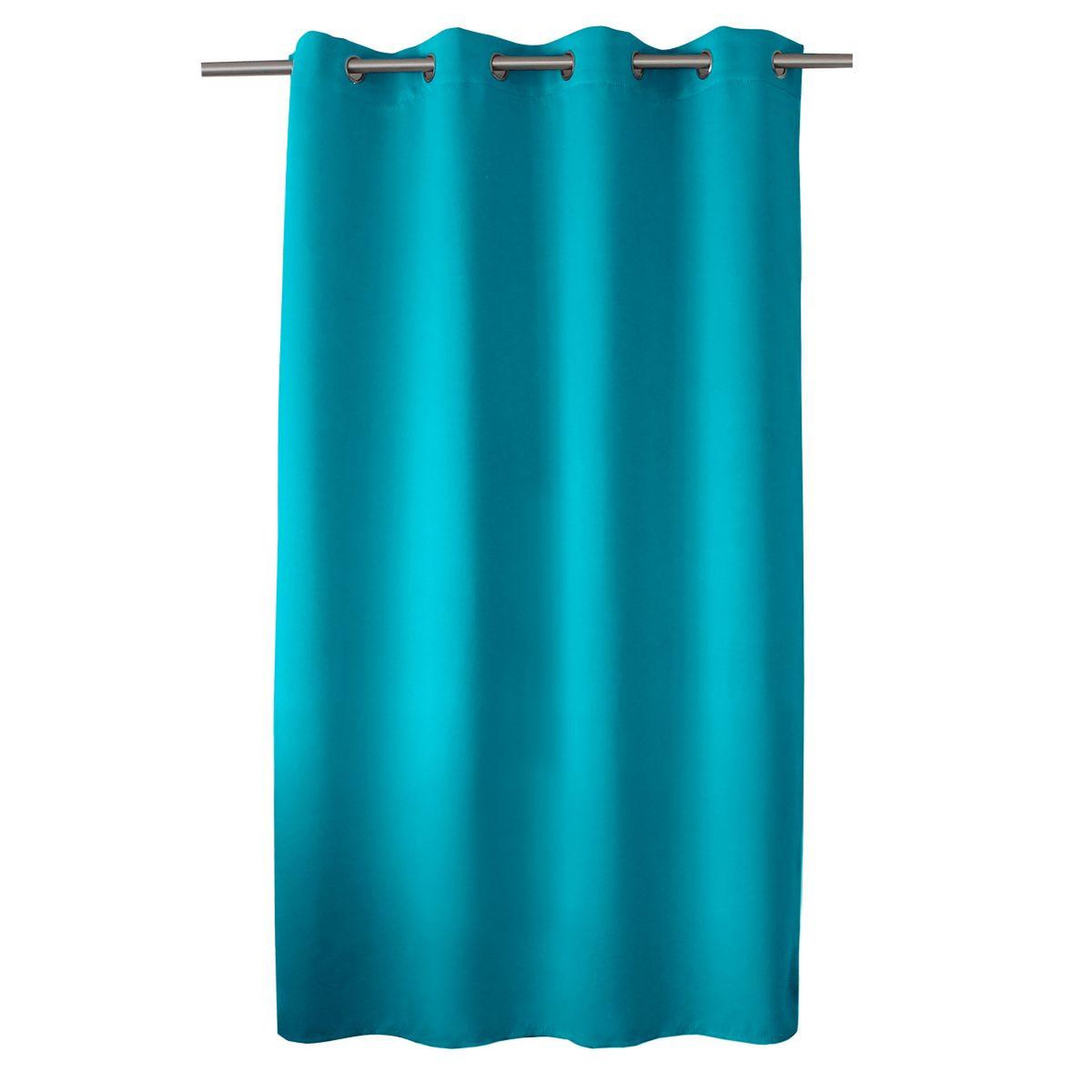 Voir la diapositive 2 : ENJOY HOME Rideau occultant à œillets  reglisse  140x180cm turquoise