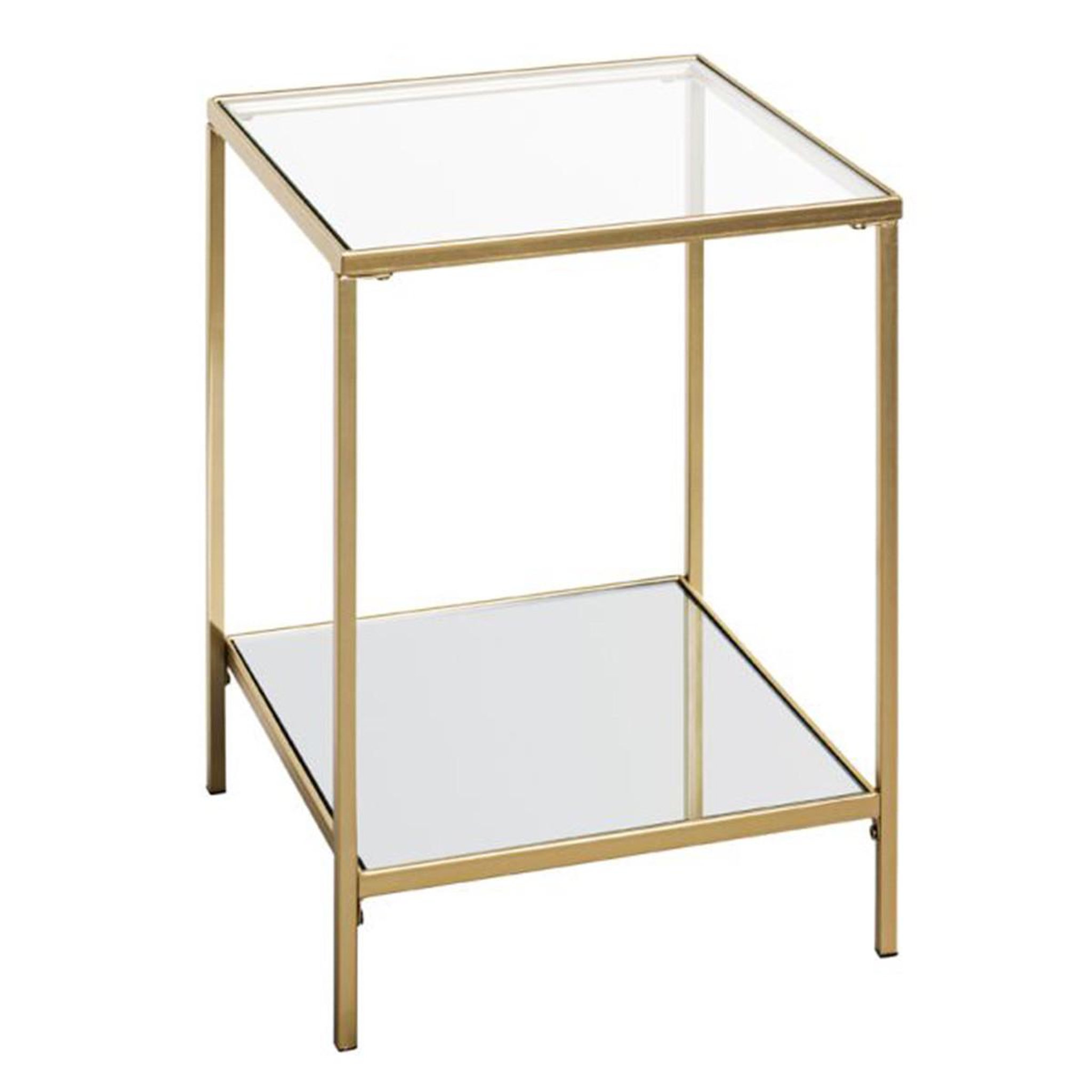 Paris Prix Table d'Appoint Carrée Design  Timana  55cm Or