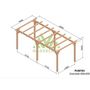 Voir la diapositive 2 : JARDIDECO Pergola en bois lamellé-collé Grenoble 600 x 300 cm - Maderland