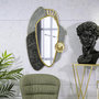 Voir la diapositive 5 : Paris Prix Miroir Mural Design  Art  90cm Gris & Or