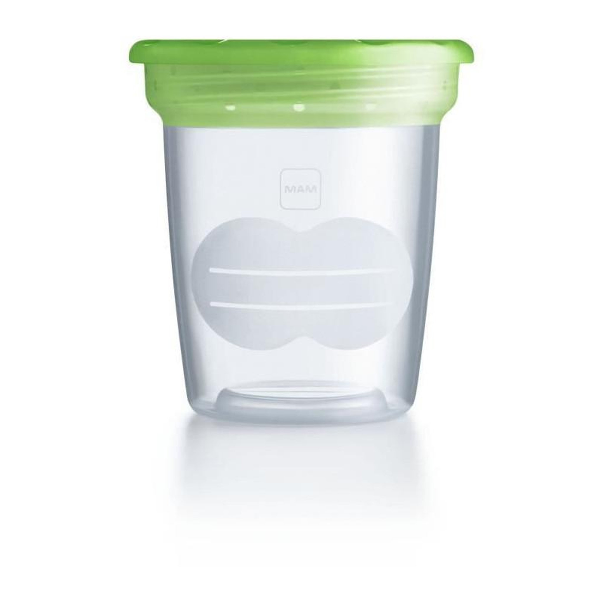 MAM MAM Pots de conservation 120ml - Lot de 5  - Transparent