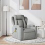 Voir la diapositive 1 : VIDAXL Fauteuil de massage inclinable Gris clair Tissu