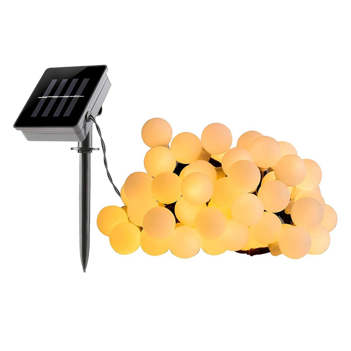 Lumisky Guirlande lumineuse solaire en corde 10 ampoules