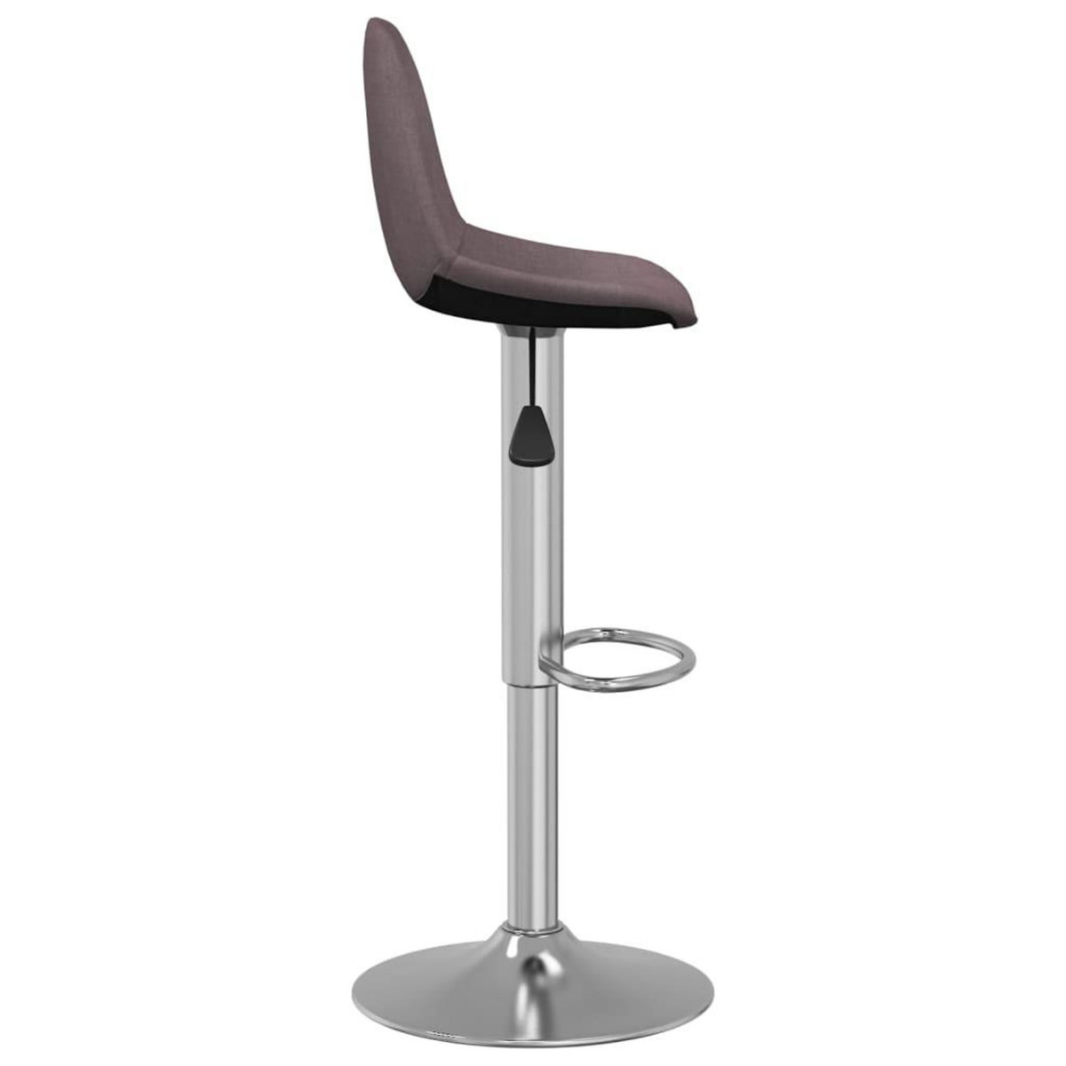 VIDAXL Tabourets de bar lot de 2 taupe tissu