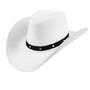 Voir la diapositive 4 : Boland Chapeau Texas Blanc - Adulte
