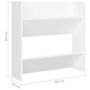 Voir la diapositive 6 : VIDAXL Armoires a chaussures murales 4 pcs blanc bois d'ingenierie