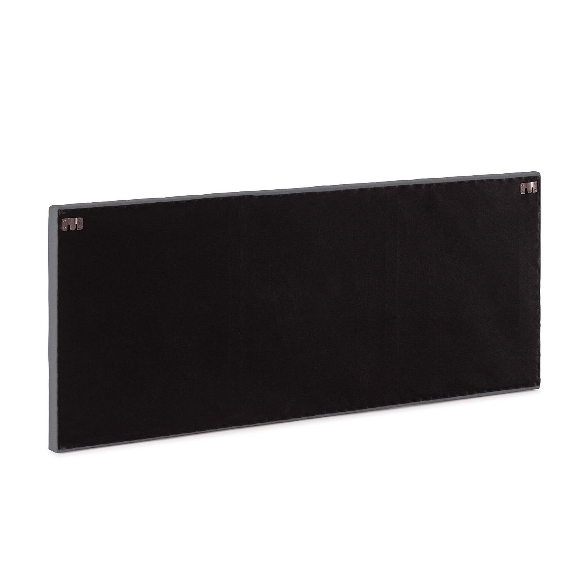 Voir la diapositive 4 : VS VENTA-STOCK Tête de lit tapissée Eris 140x60 cm Gris foncé
