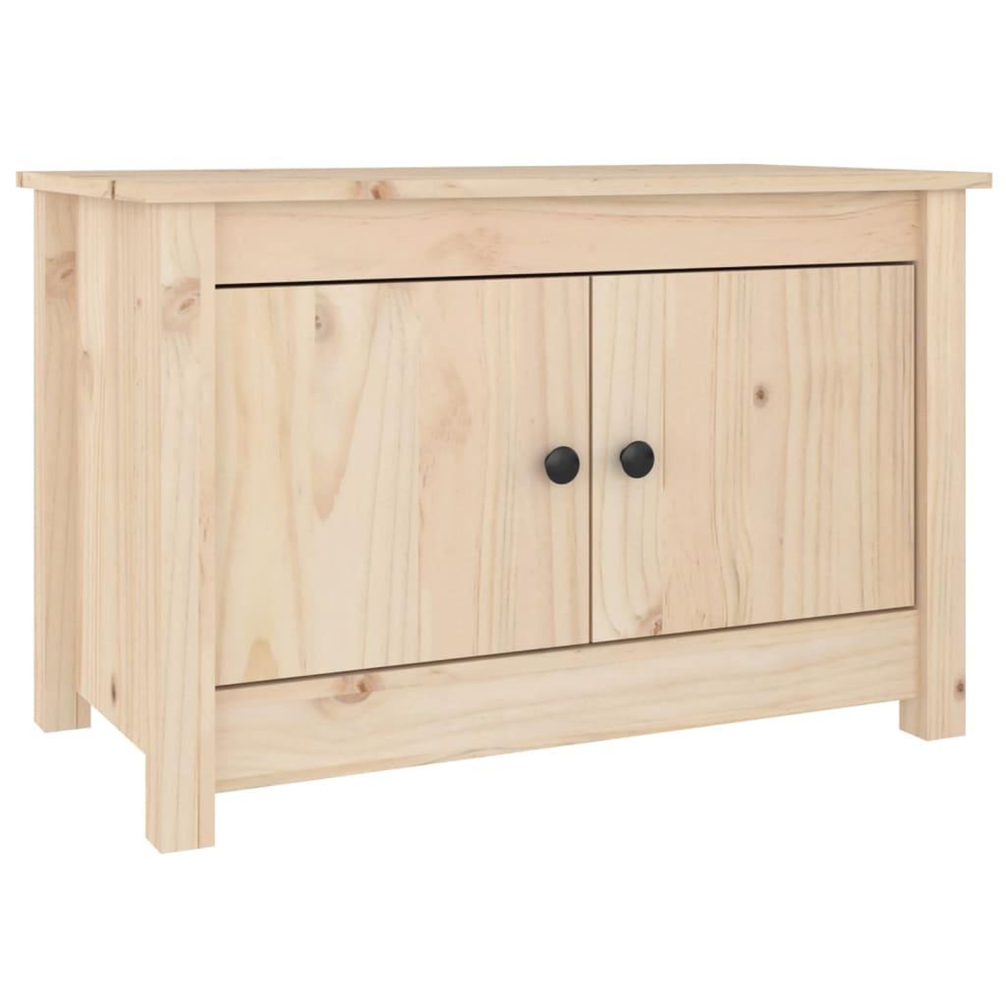 Voir la diapositive 2 : VIDAXL Armoire a chaussures 70x38x45,5 cm Bois de pin massif