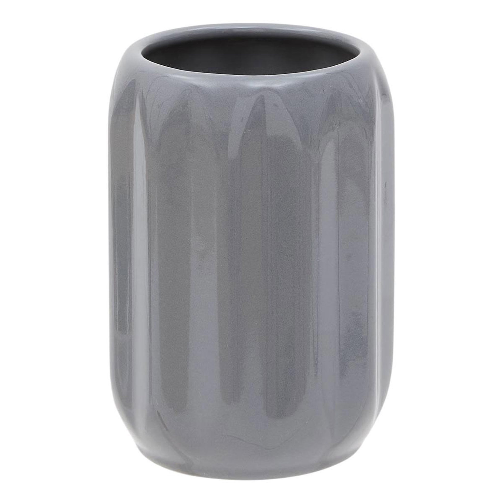 FIVE Pot à brosse à dents en grès  suny colorama  12cm gris béton