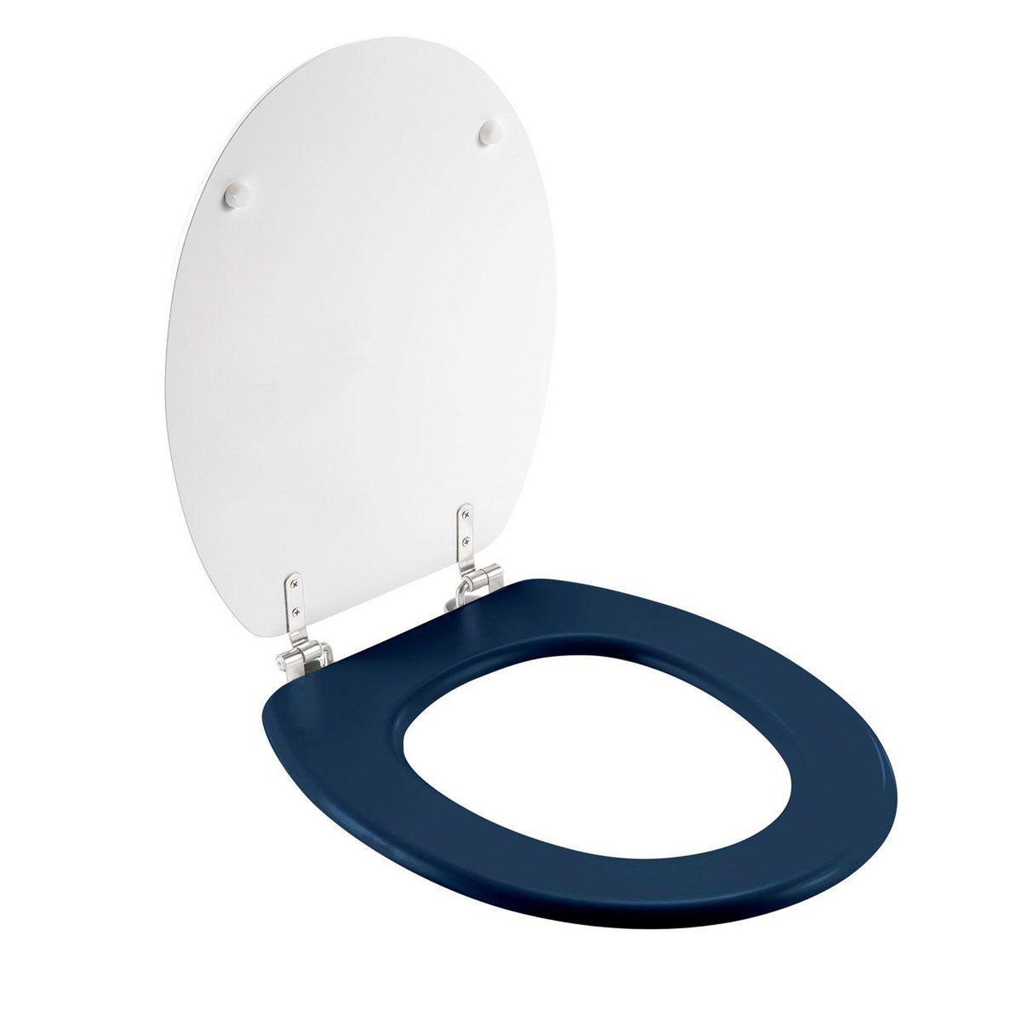 Voir la diapositive 3 : Douceur d'Intérieur Abattant wc imprimé  labyrinthe  46cm blanc