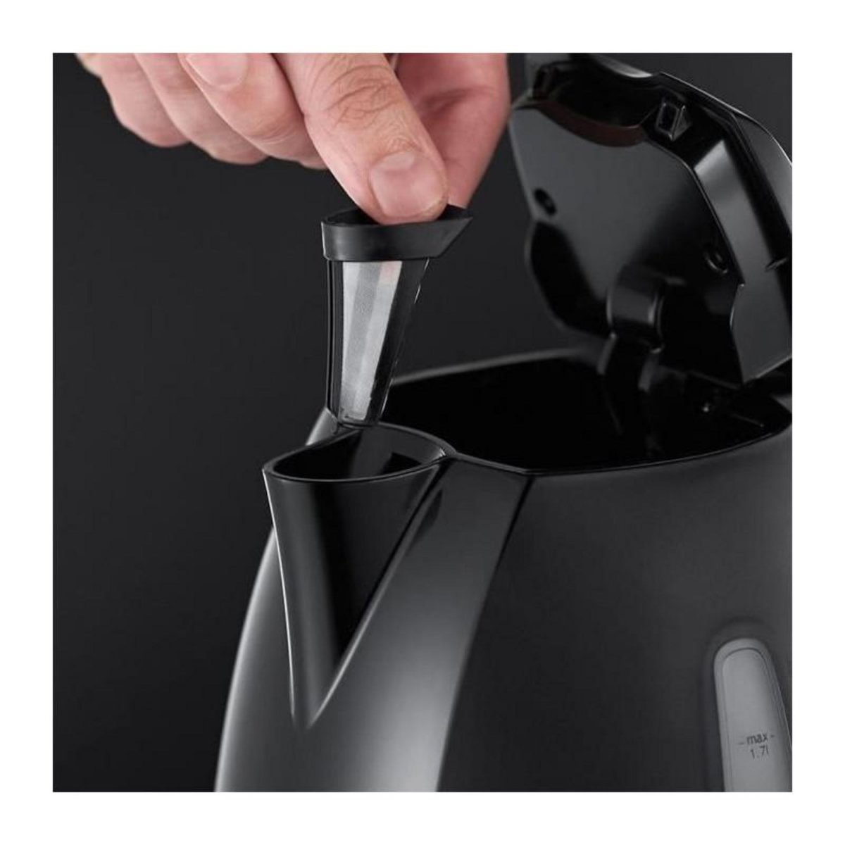 Russell Hobbs RUSSELL HOBBS 22591-70 - Bouilloire Textures Plus - 1,7L - 2400 W - Noir