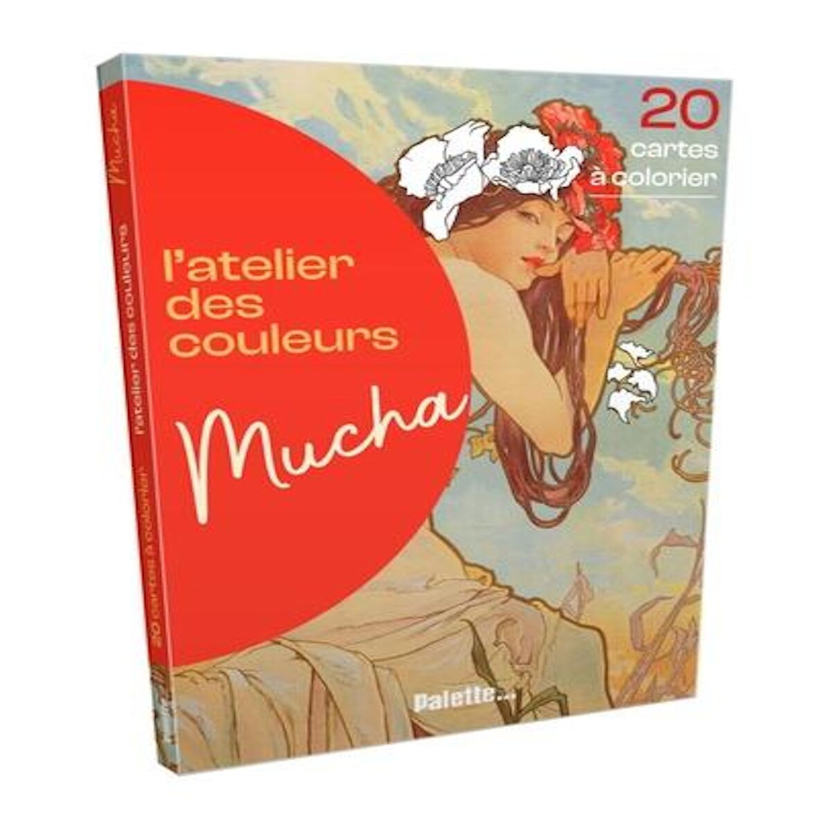 MUCHA. 20 CARTES A COLORIER, Palette