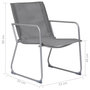 Voir la diapositive 6 : VIDAXL Salon de jardin 4 pcs Tissu et acier Gris