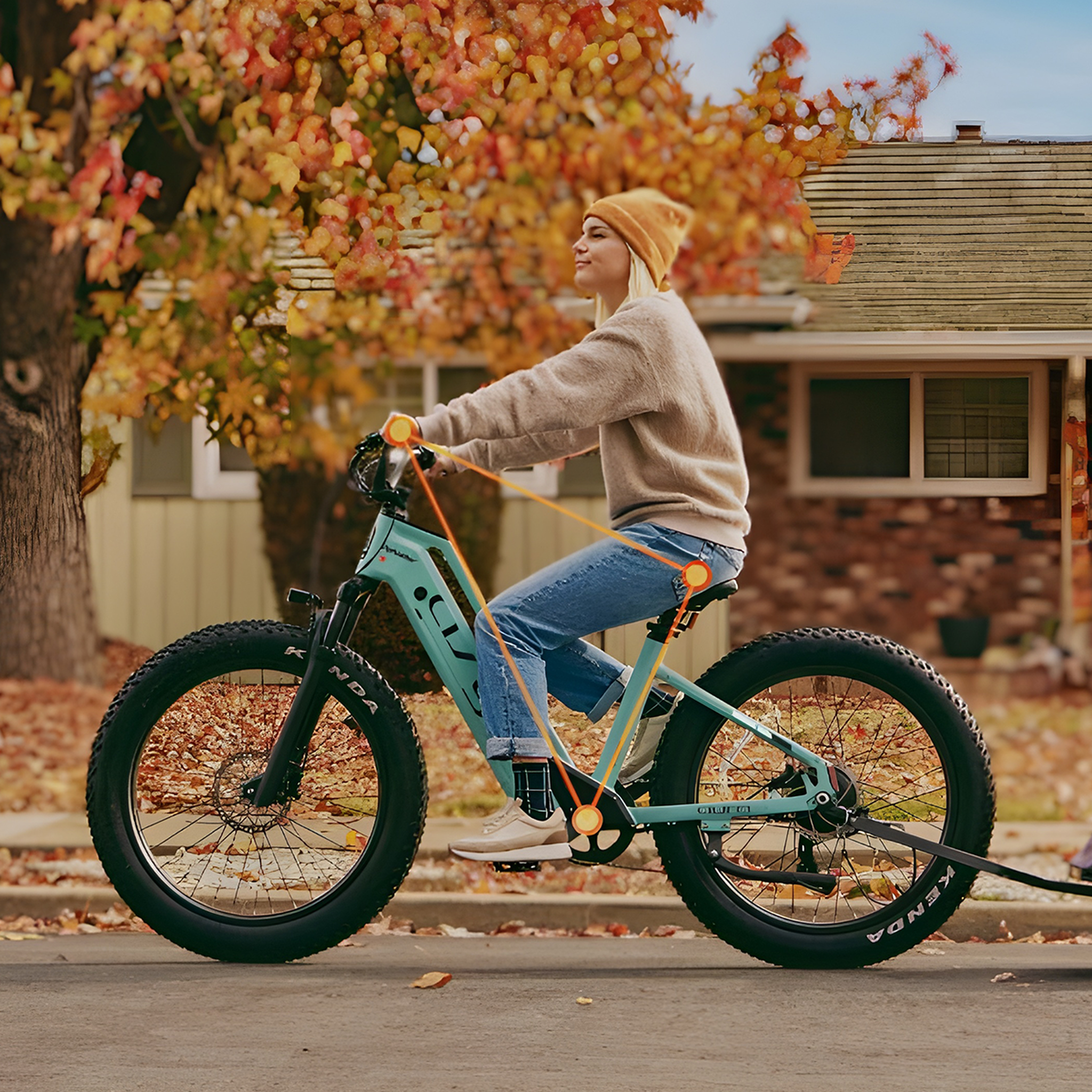 Voir la diapositive 5 : CYRUSHER Vélo électrique Cyrusher Aura à gros pneus 26 pouces