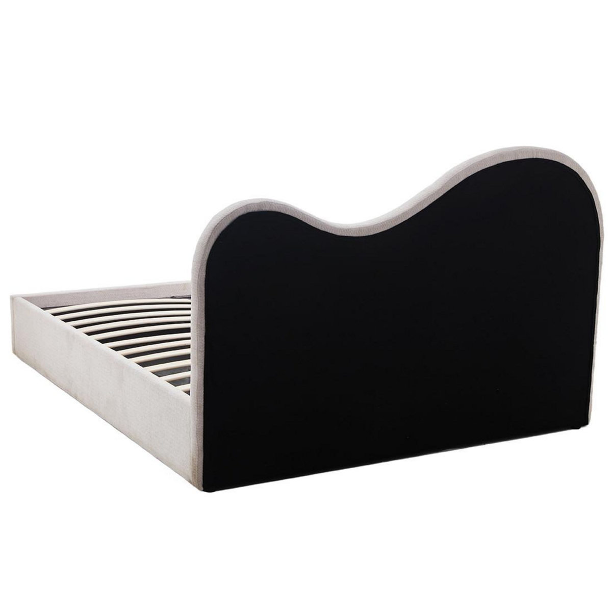 BEST MOBILIER Lucas - lit coffre - 160x200 cm - en velours texturé