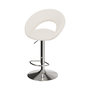 Voir la diapositive 2 : Rendez vous déco Lot de 2 chaises de bar en tissu bouclé crème 61/76,5 cm-Cloclo
