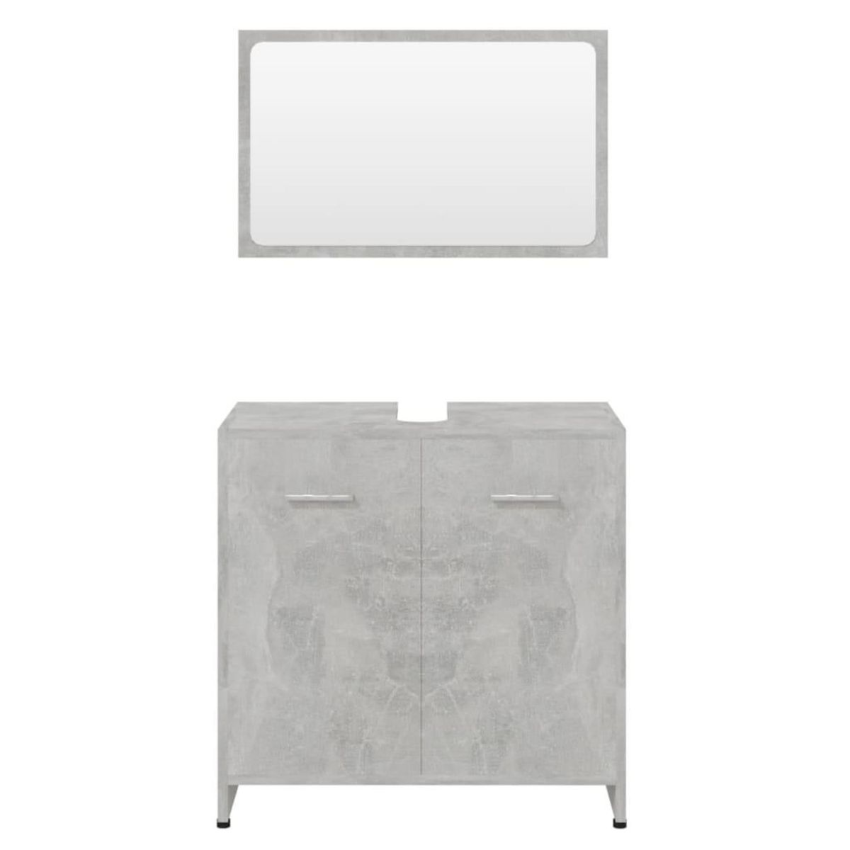 VIDAXL Meubles de salle de bain Gris beton Bois d'ingenierie