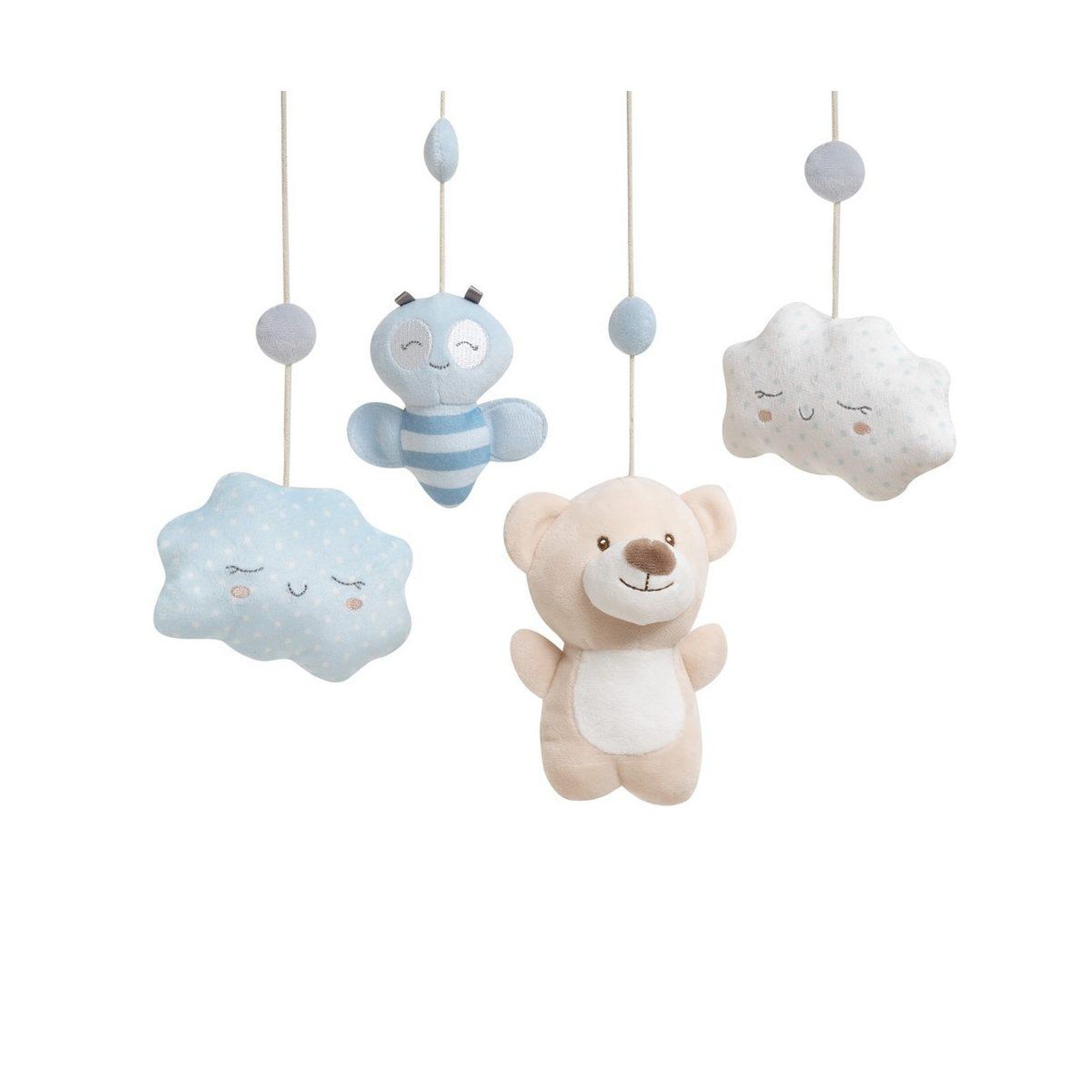 Voir la diapositive 3 : INTERBABY Carrousel musical  osito - bleu - mobile de lit bébé