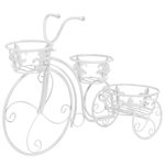 VIDAXL Support de plantes sous forme de velo Style vintage Metal