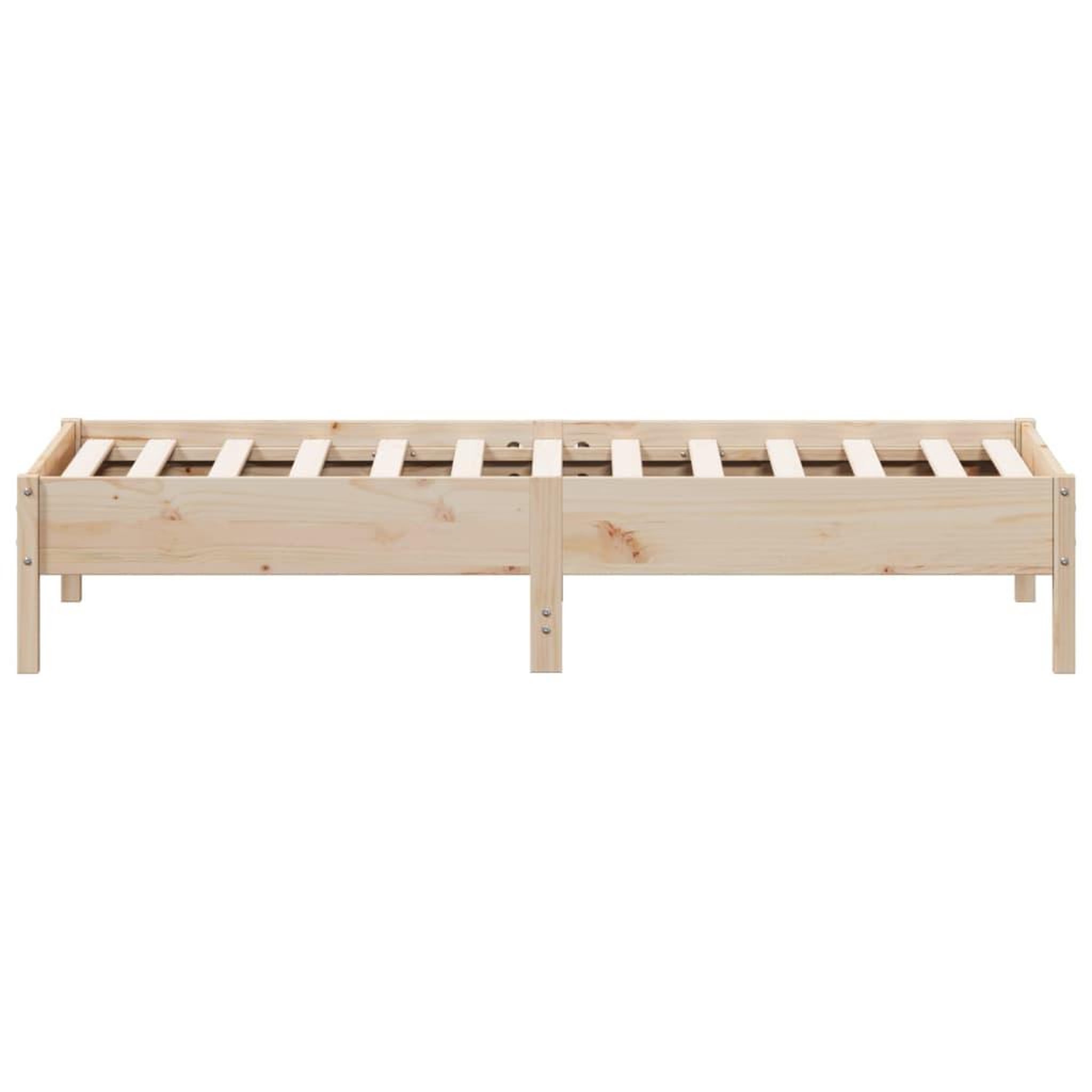 Voir la diapositive 5 : VIDAXL Cadre de lit sans matelas 75x190 cm bois de pin massif