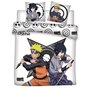 NARUTO Manga Déco - Parure de Lit double Naruto et Sasuke - Housse de Couette 220x240 Taies 63x63 cm