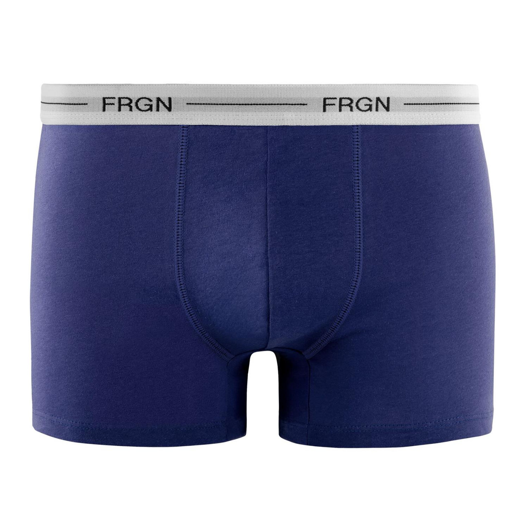 Voir la diapositive 5 : FREEGUN Lot de 3 boxers junior en coton colorés ceinture blanches frgn