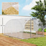 Voir la diapositive 3 : OUTSUNNY Serre tunnel 12 m² - 4 x 3 x 2 m - 2 portes - acier galvanisé PE haute densité transparent