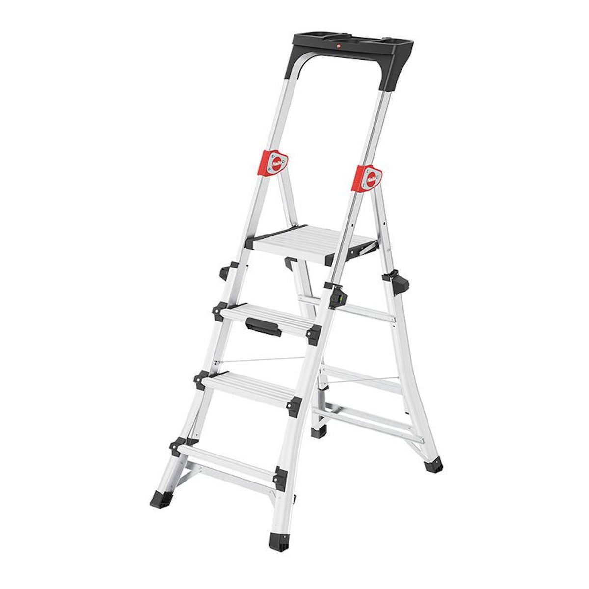 HAILO Escabeau professionnel télescopique 3m adapté aux escaliers Hailo TL100