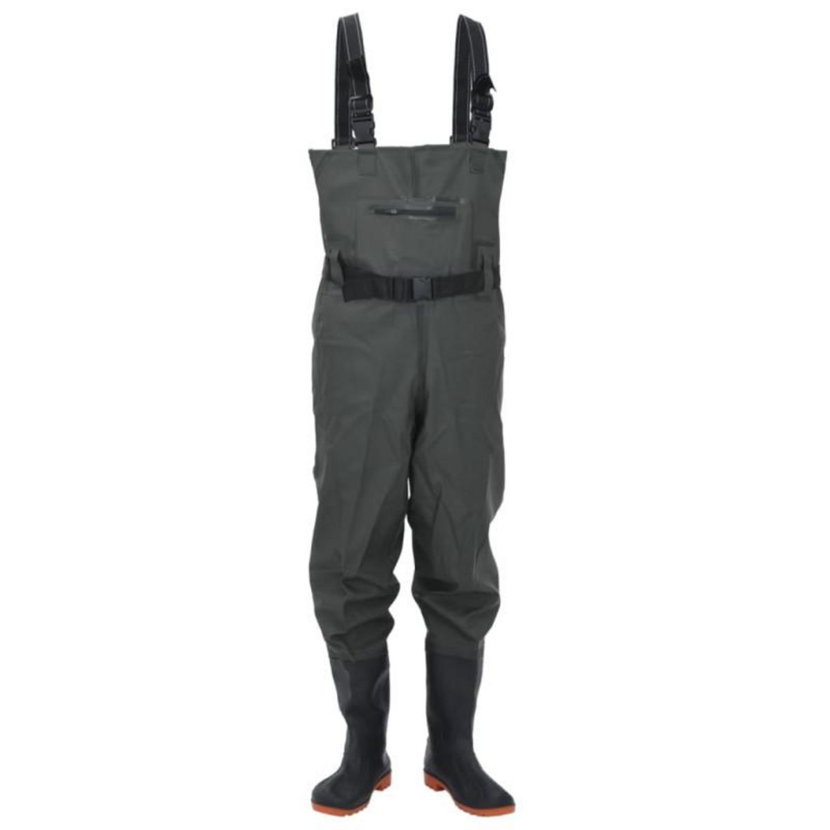 VIDAXL Cuissardes avec bottes et ceinture vert foncé taille 46