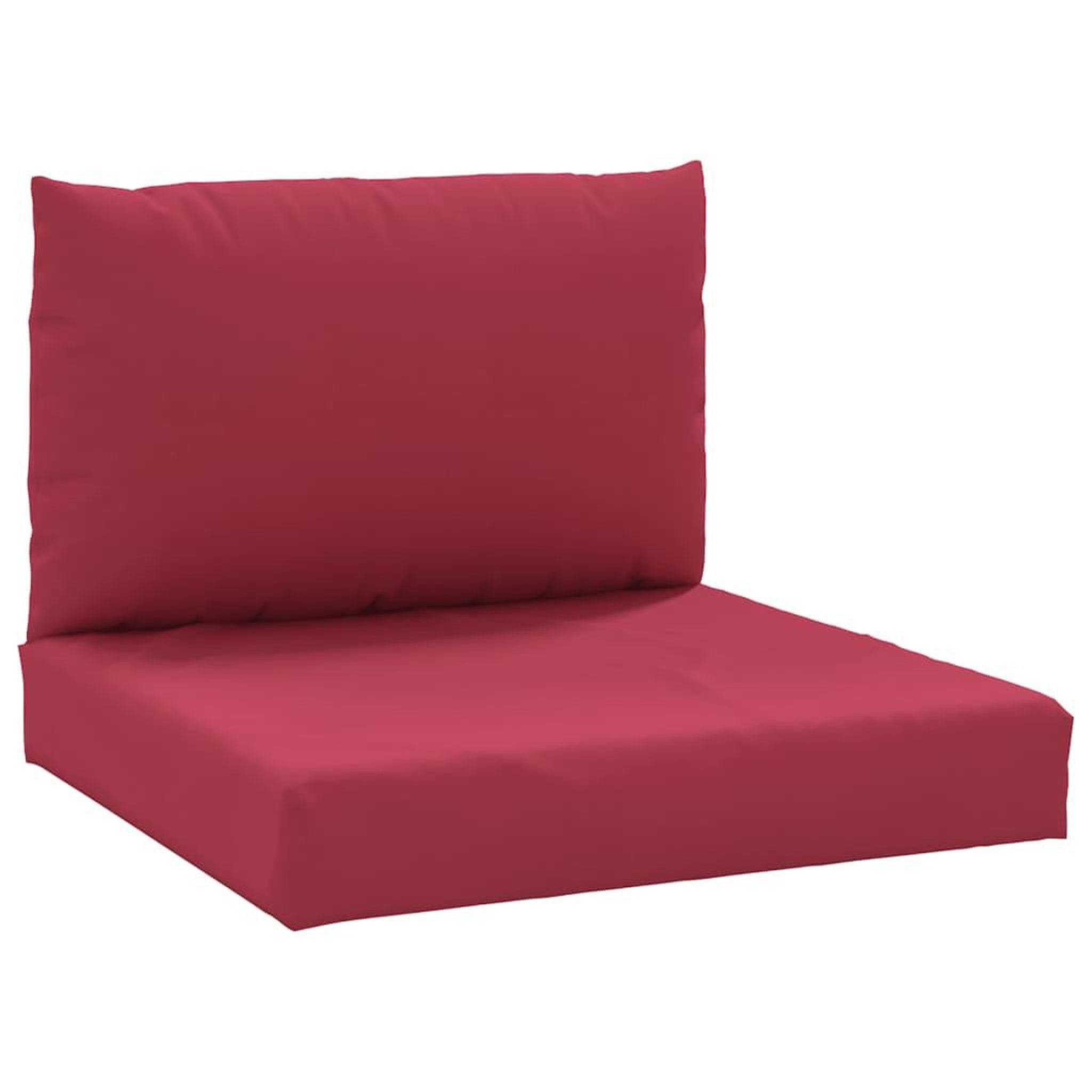 Voir la diapositive 2 : VIDAXL Coussins de palette lot de 2 rouge bordeaux tissu oxford