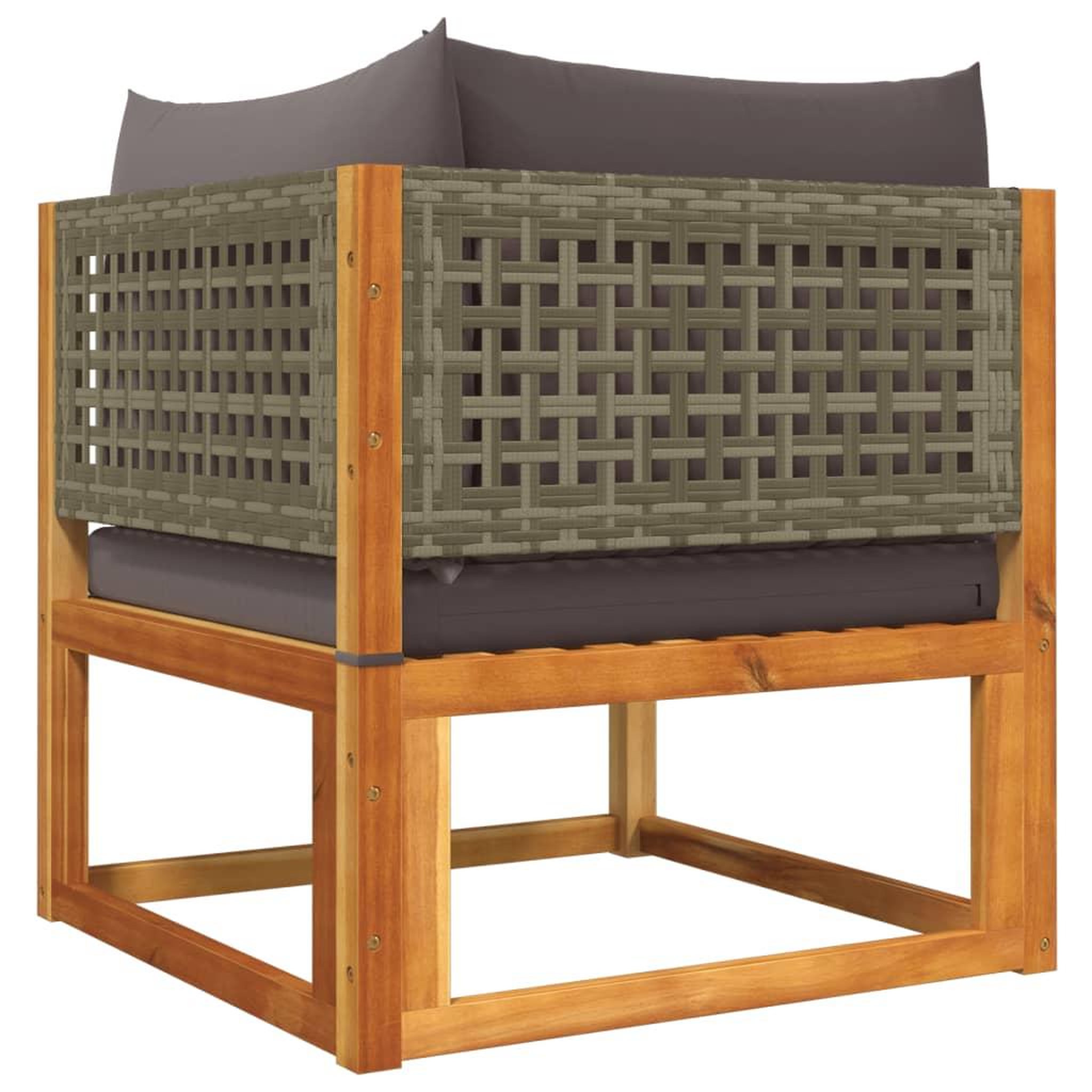 Voir la diapositive 5 : VIDAXL Canapes d'angle de jardin et coussins 2pcs bois massif d'acacia