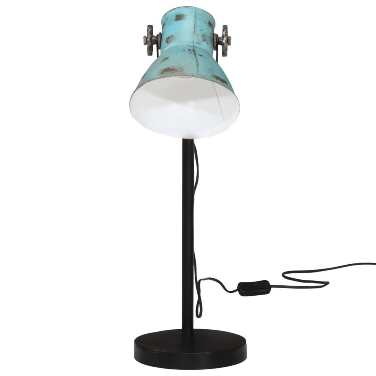 VIDAXL Lampe de bureau 25 W bleu delave 17x17x60 cm E27