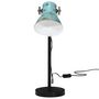Voir la diapositive 3 : VIDAXL Lampe de bureau 25 W bleu delave 17x17x60 cm E27