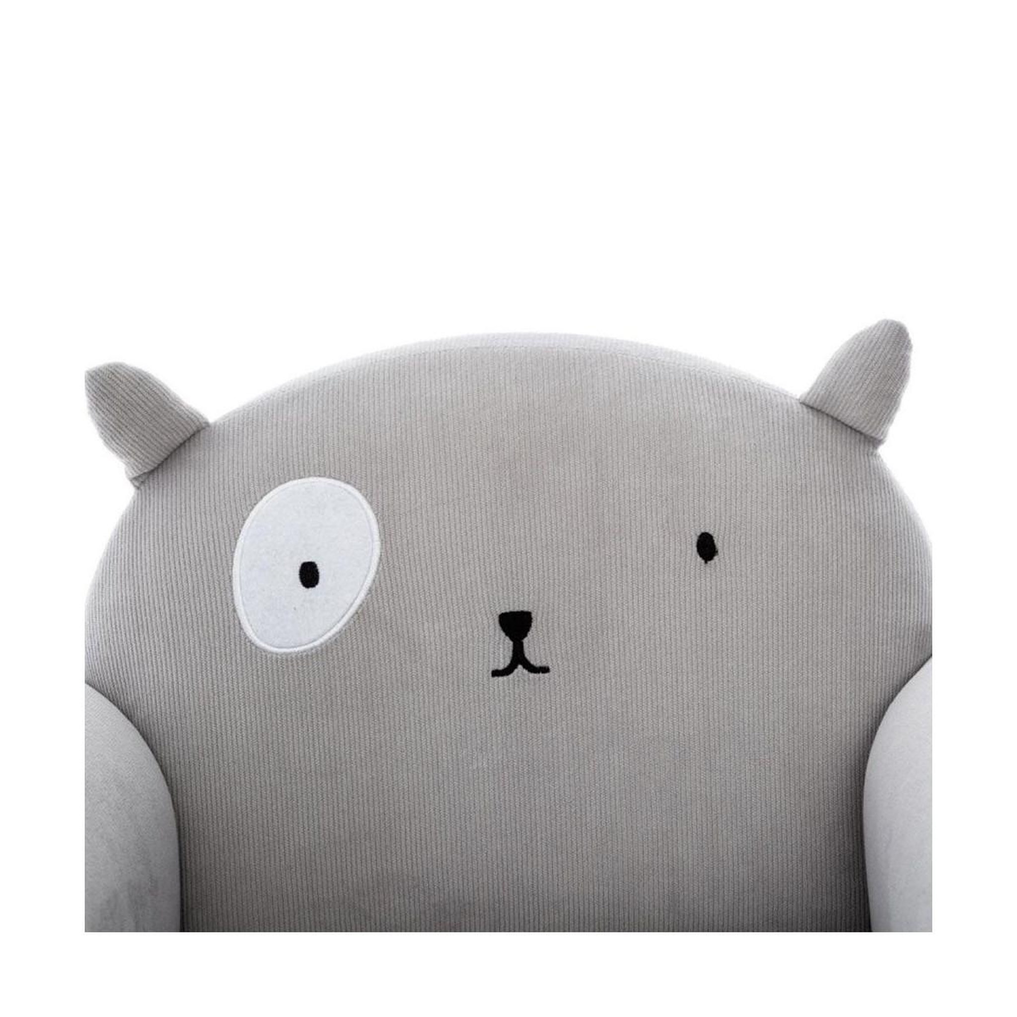 Voir la diapositive 2 : ATMOSPHERA Fauteuil enfant design bois Chat - Gris