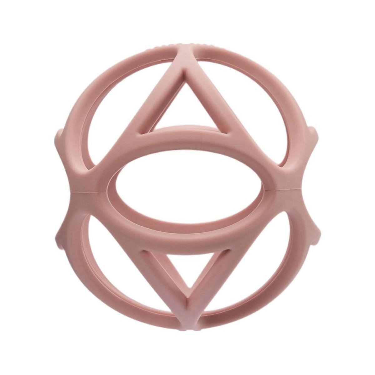 LITTLE DUTCH Balle sensorielle rose en silicone