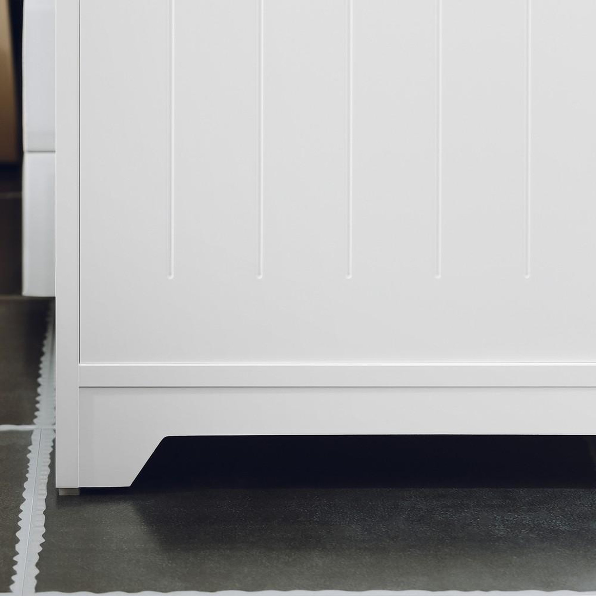Voir la diapositive 4 : SOBUY SoBuy - Meuble Sous-vasque à deux portes - Blanc - 60x30x60cm - Nordique - BZR108-W