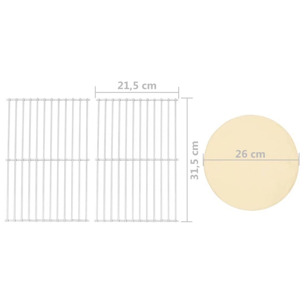 VIDAXL Four a pizza et barbecue d'exterieur 3 en 1 Noir