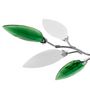 Voir la diapositive 3 : VIDAXL Plafonnier et bras en forme de feuille Acrylique 3 ampoules E14