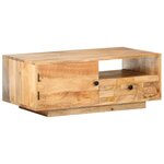 VIDAXL Table basse 90x50x35 cm Bois solide de manguier