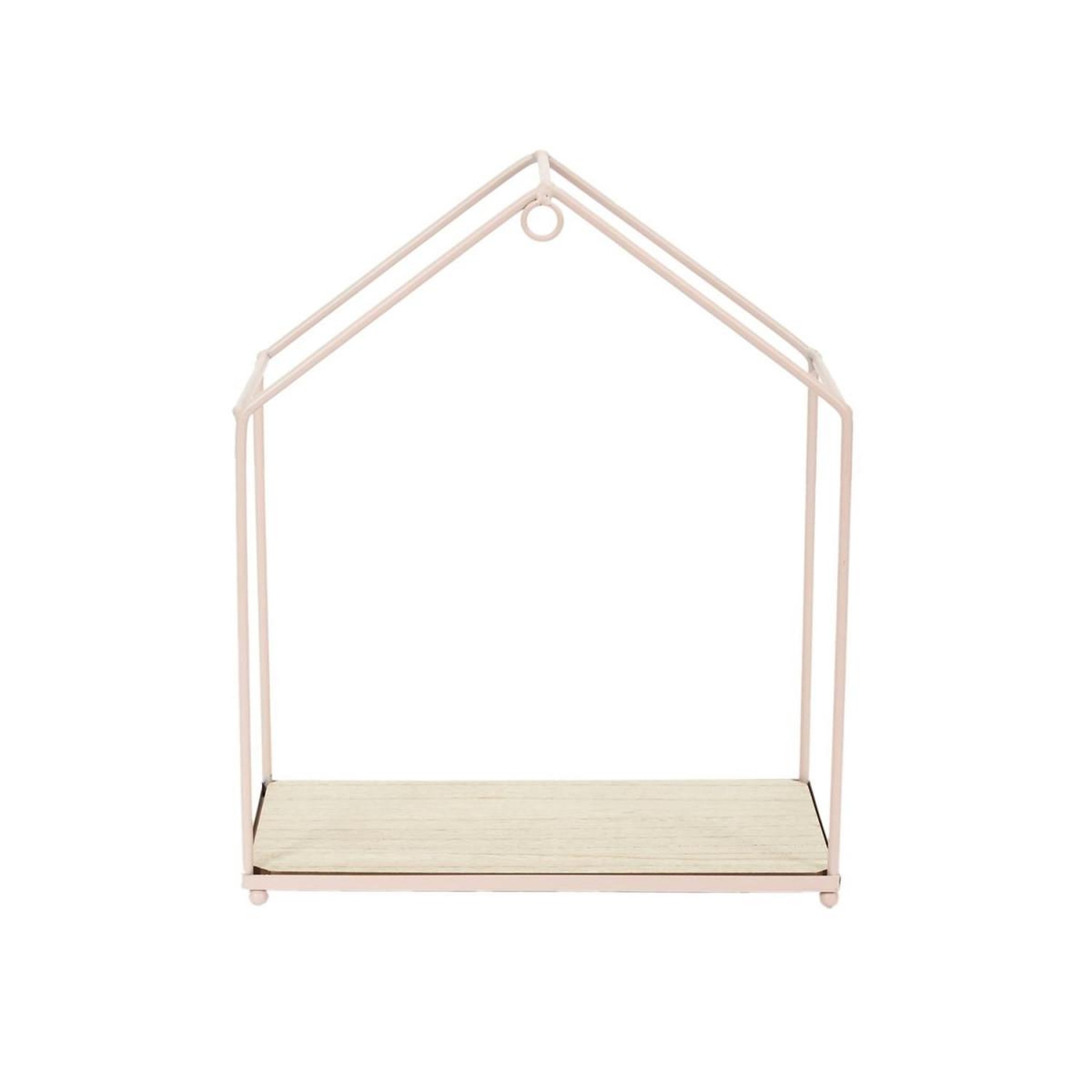 Voir la diapositive 3 : The Home Deco Factory Lot de 3 étagères murales  maison  28cm rose