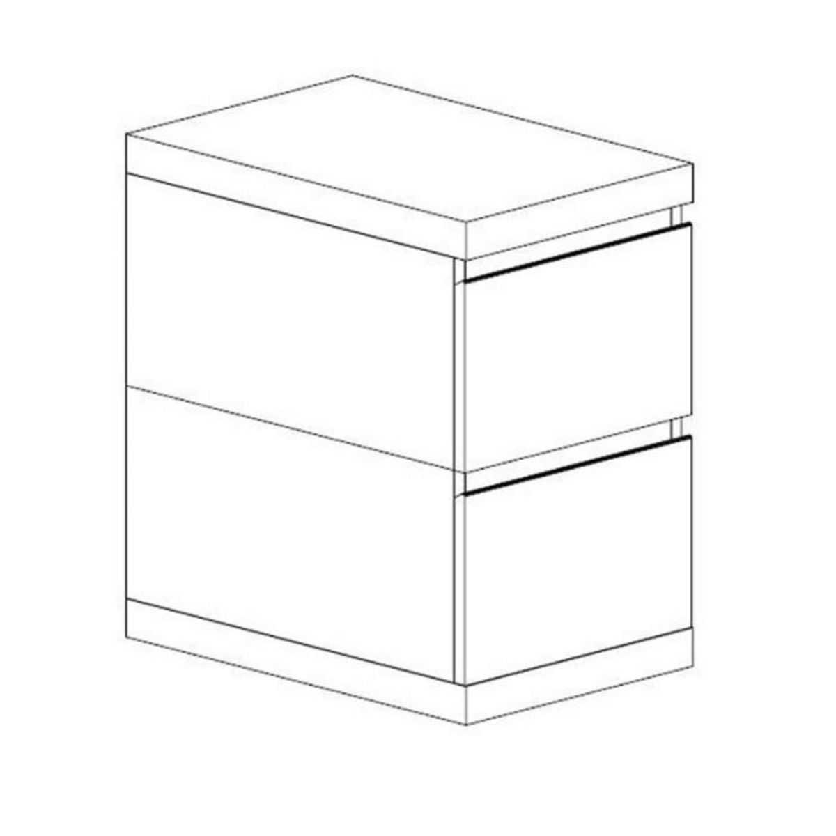 Paris Prix Caisson de Bureau Enfant  Lara  65cm Blanc