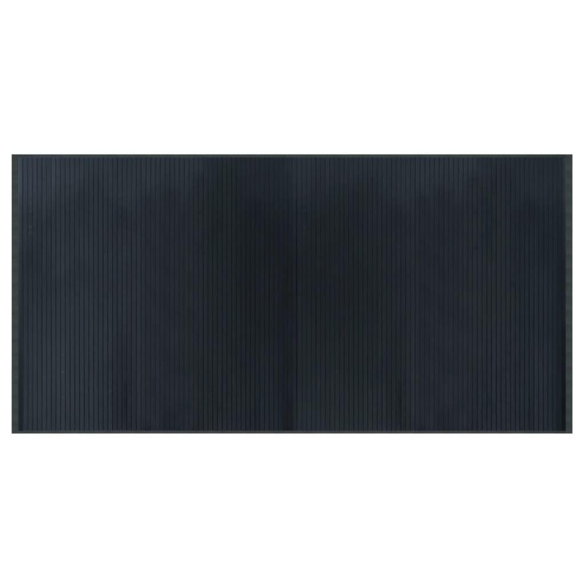 Voir la diapositive 2 : VIDAXL Tapis rectangulaire gris 100x200 cm bambou