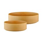 BJORN Saladier SCANDI Ø21,5cm et Ø27,5cm - 2 pièces - Ocre
