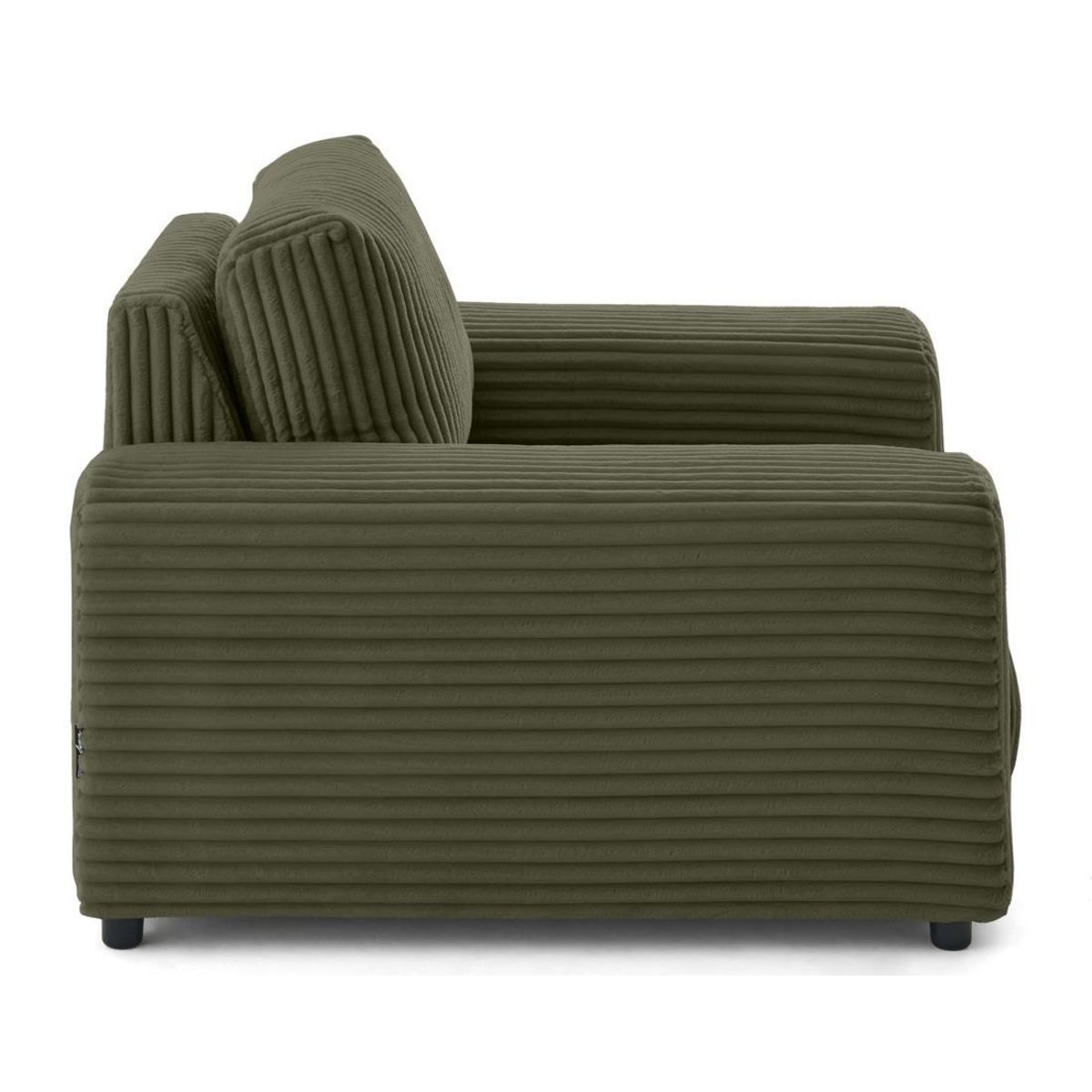 LISA DESIGN Garance - fauteuil en velours côtelé grosses côtes