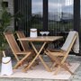 HOUSE NORDIC Table de jardin 120 x 80 cm + 4 chaises en teck
