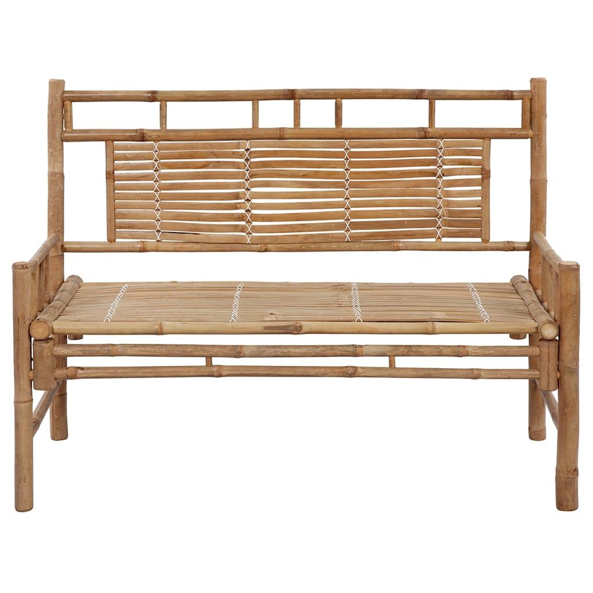 Voir la diapositive 3 : VIDAXL Banc de jardin avec coussin 120 cm bambou