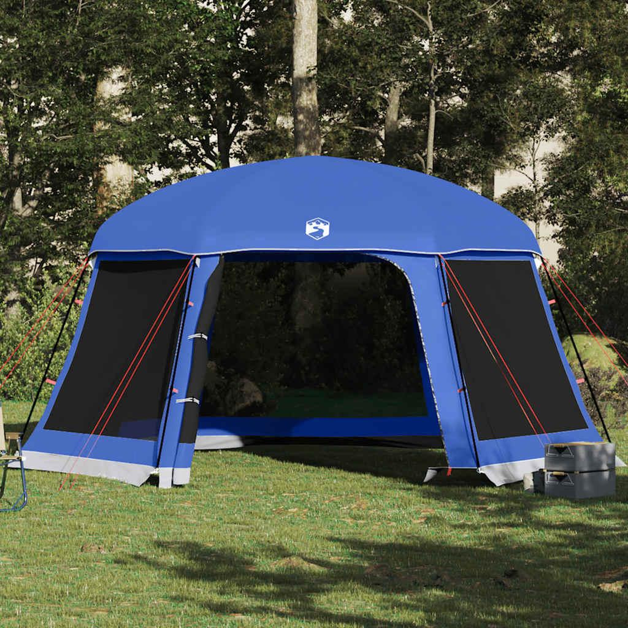 Voir la diapositive 4 : VIDAXL Tente de piscine moustiquaire amovible parois maille bleu azur