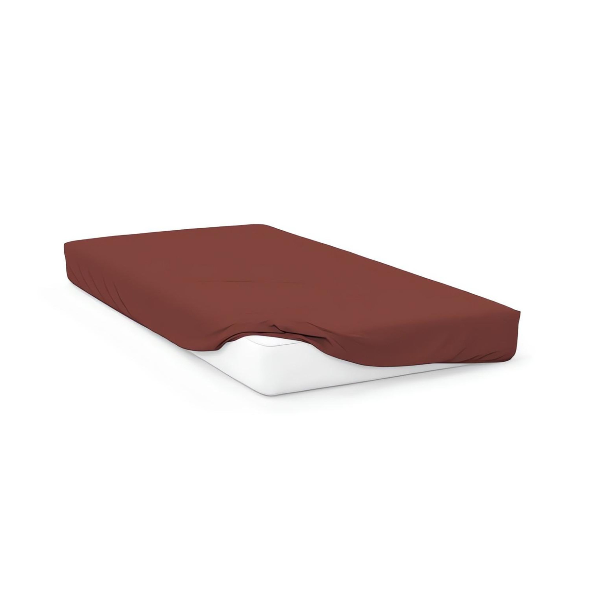 Voir la diapositive 2 : SOLEIL D'OCRE Drap housse en coton 57 fils uni, par soleil d'ocre